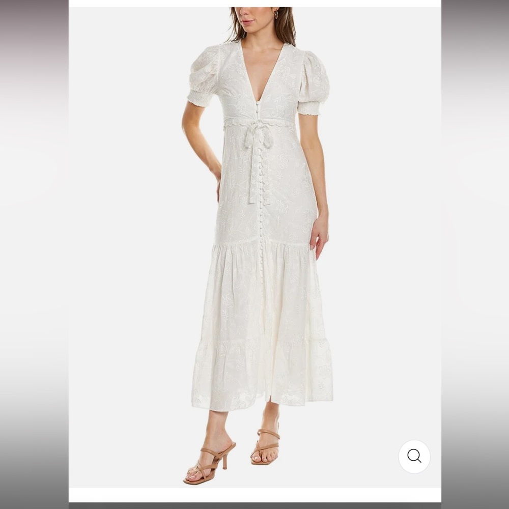 Alice and olivia stori v neck midi dress